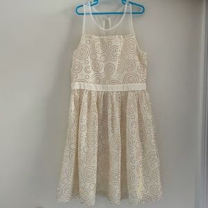 Justice White Sparkle Dress